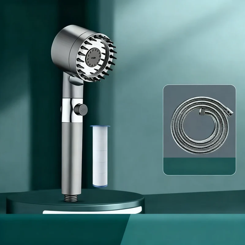 Shower head with filter and massage function