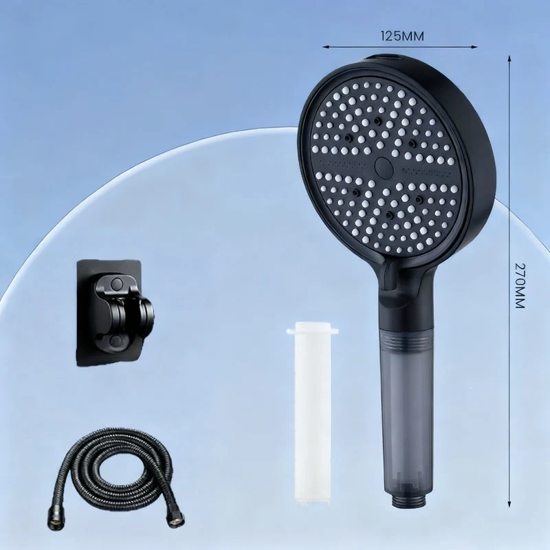 Shower head with filter and massage function