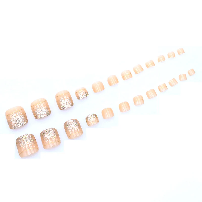 Dekorative Glitter Pediküre Nagelkunst Karnz
