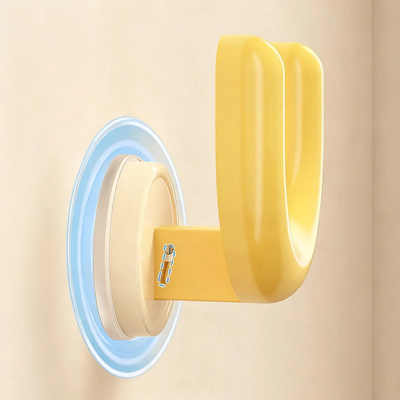 Suction cup slipper rack for bathroom