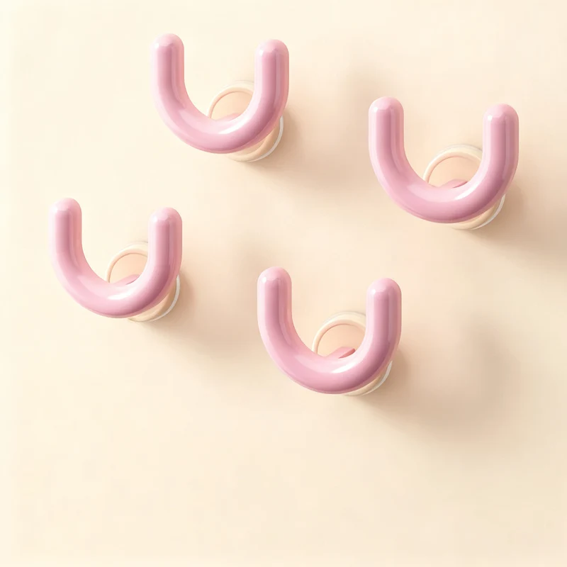 Suction cup slipper rack for bathroom