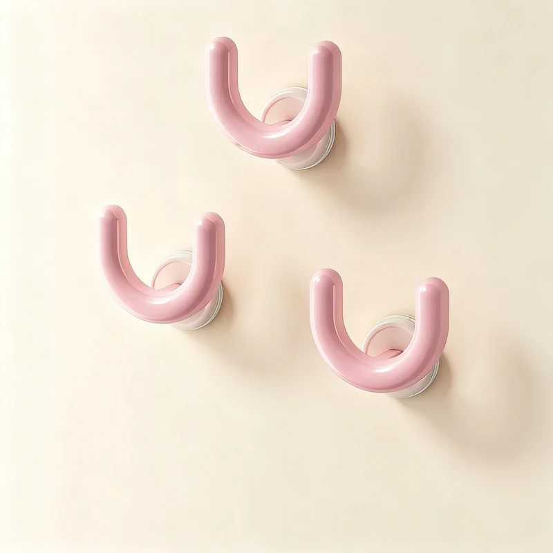 Suction cup slipper rack for bathroom