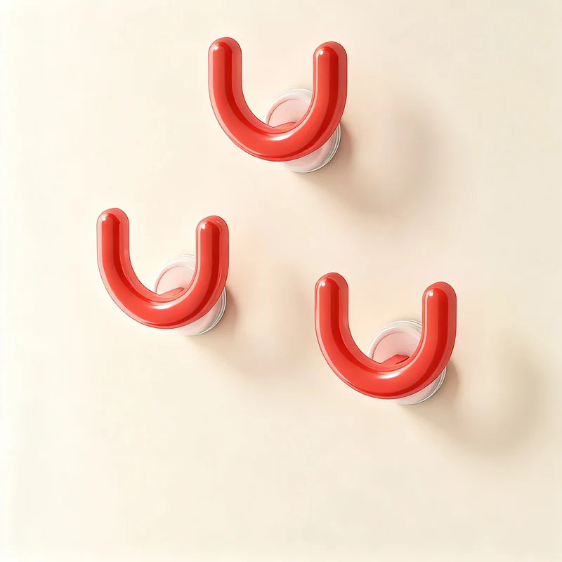 Suction cup slipper rack for bathroom