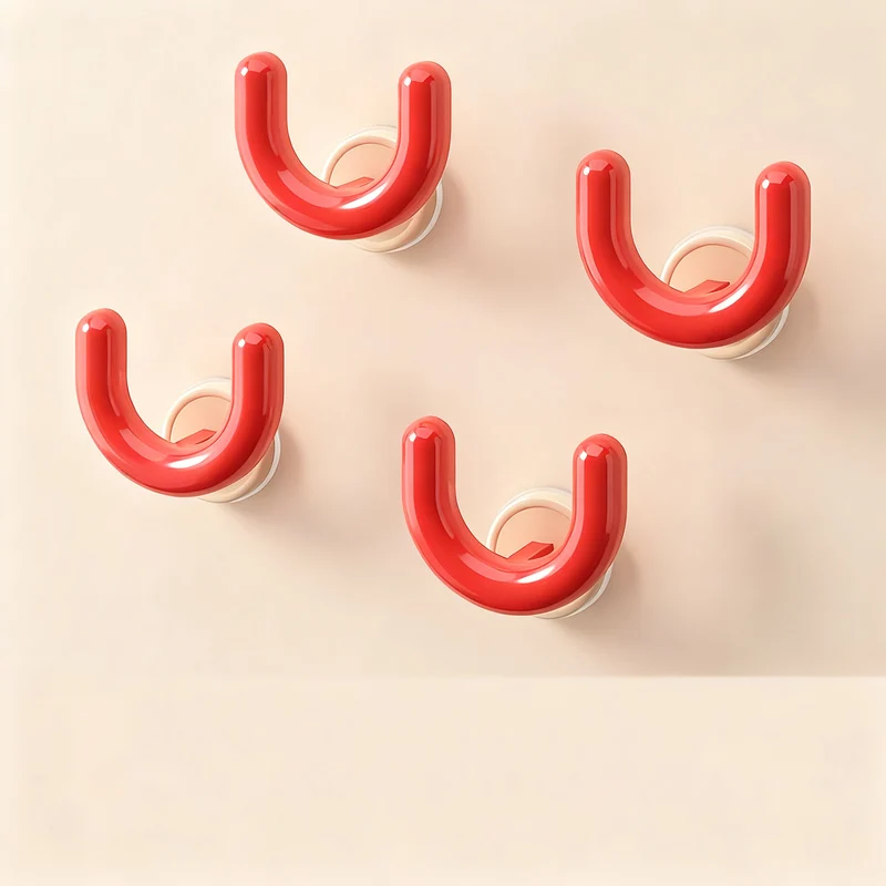 Suction cup slipper rack for bathroom