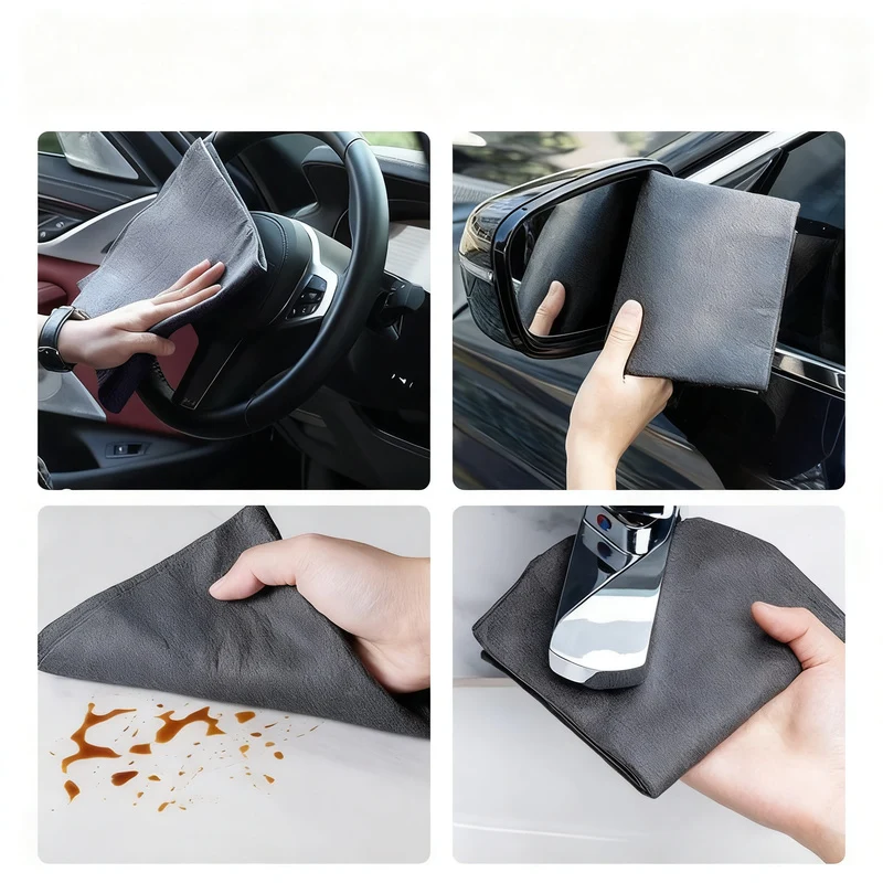 Microfiber cleaning cloths, versatile use