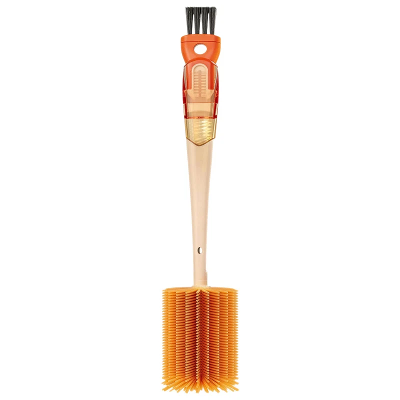 Multi-purpose cleaning brush for bottles and cups