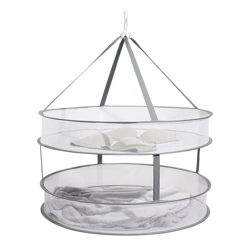 Multi-layer laundry drying nets with edging
