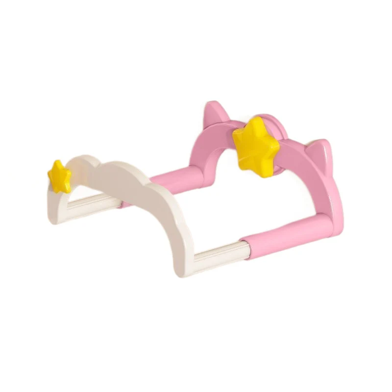 Plastic wall shelf with suction cup, extendable
