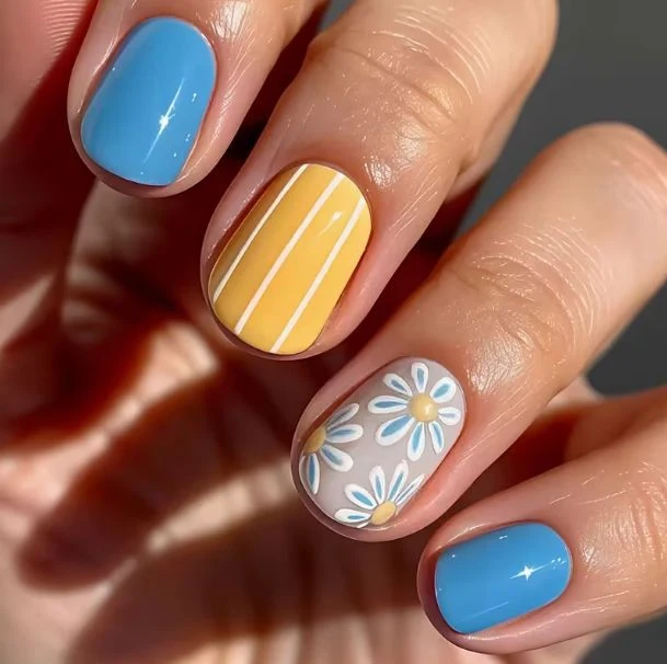 Blumen-inspiriertes Nagelkunstset Karnz