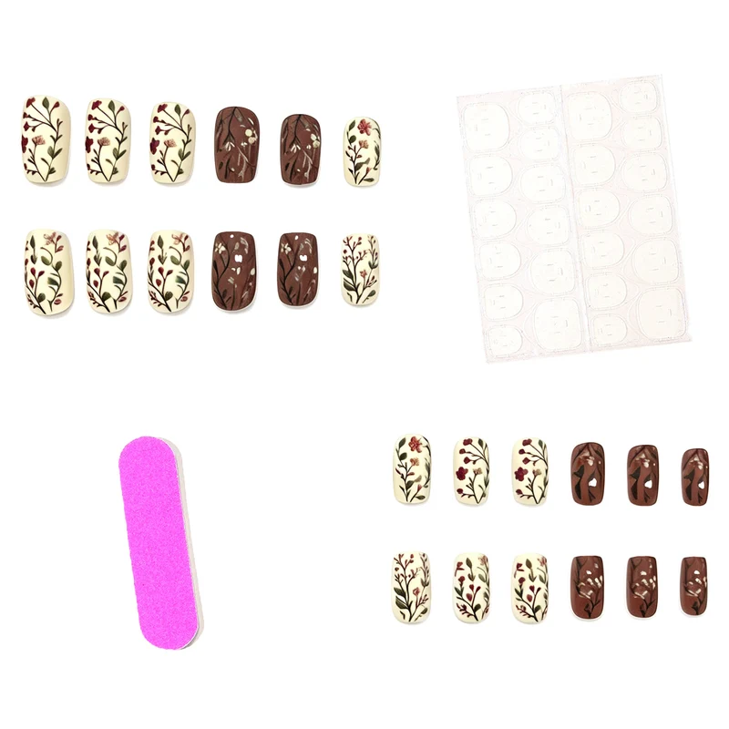 Blumeninspirierte Gel-Nail-Art Karnz