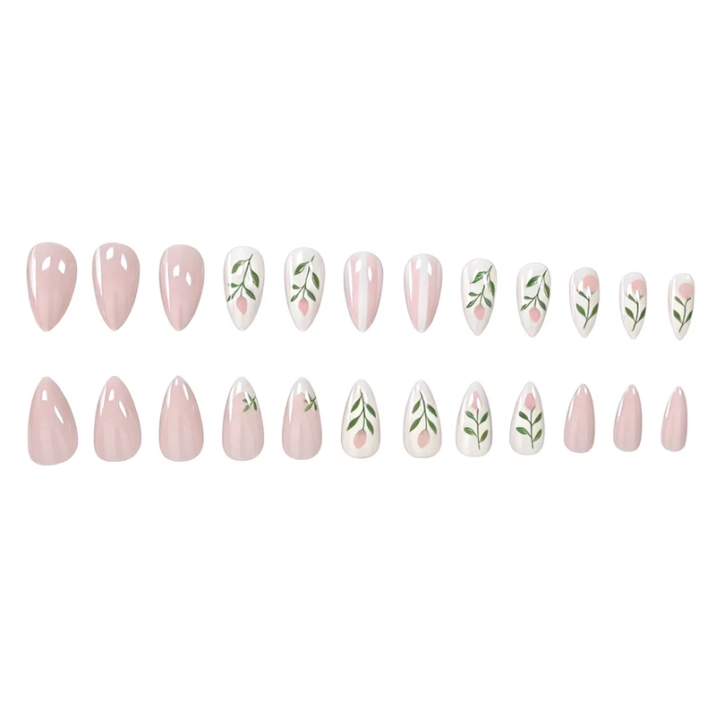 Blumeninspiriertes Acryl-Nagelkunst-Set Karnz