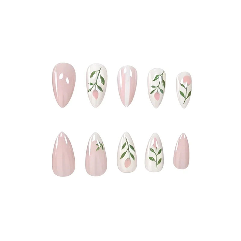 Blumeninspiriertes Acryl-Nagelkunst-Set Karnz