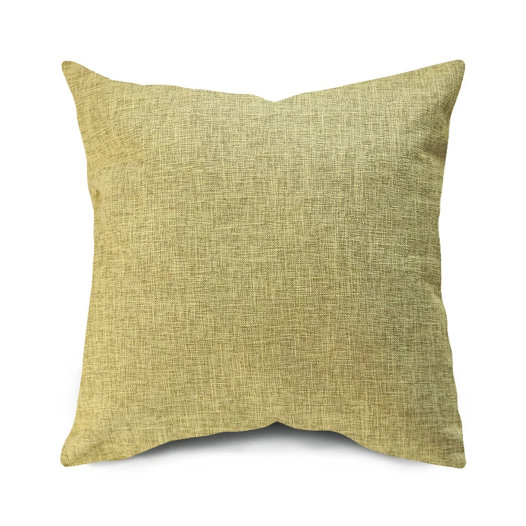 Square Textured Linen-Blend Accent Cushion Cover with Removable Insert Sleeve