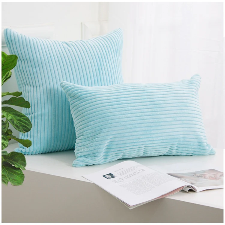 Ribbed Corduroy Textured Throw Pillow Covers