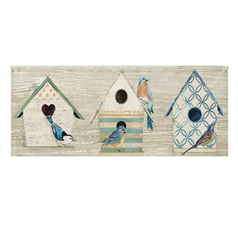 Printed Succulent Watercolor Runner Rug Mat for Kitchen and Entry