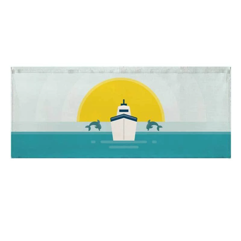 Printed Succulent Watercolor Runner Rug Mat for Kitchen and Entry