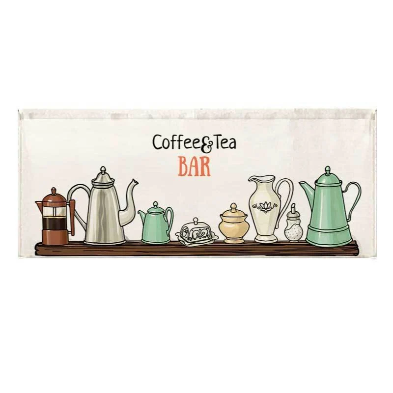 Printed Succulent Watercolor Runner Rug Mat for Kitchen and Entry
