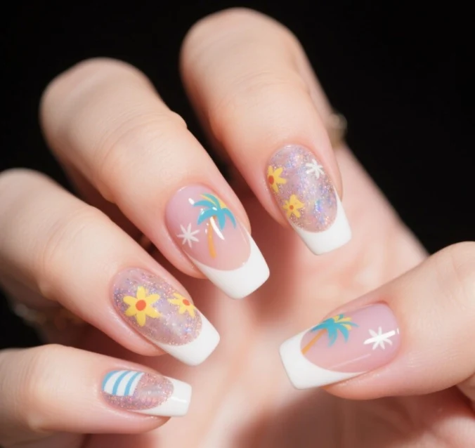 Blumenverlauf Nagelkunstset Karnz