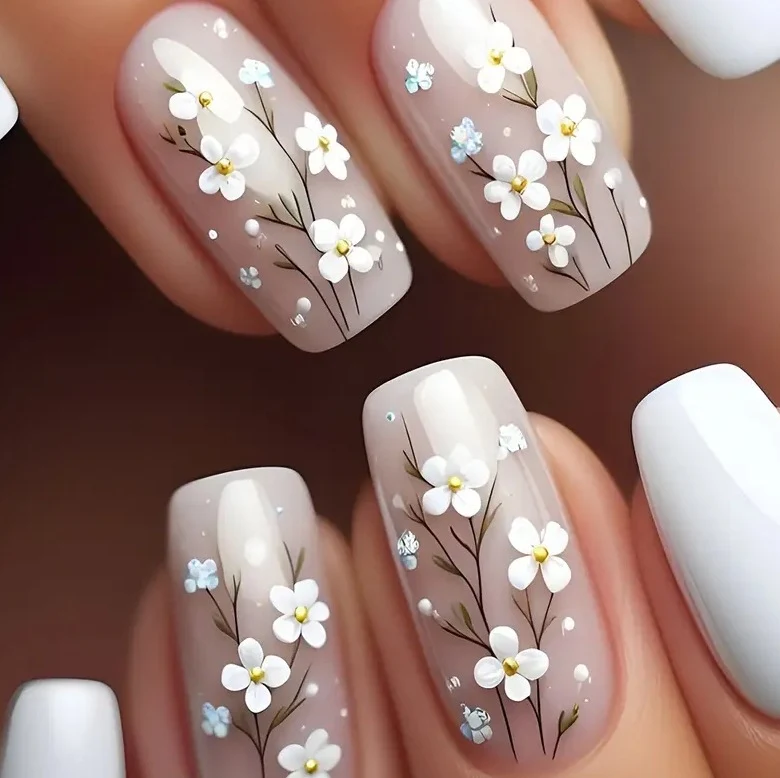 Blumenverlauf Nagelkunstset Karnz