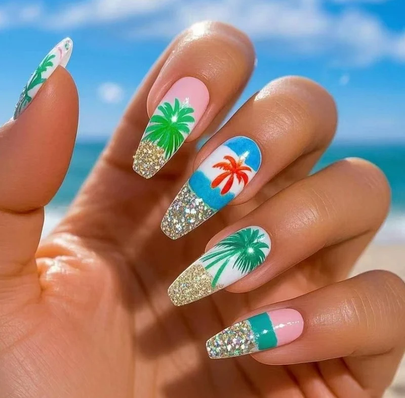Blumenverlauf Nagelkunstset Karnz