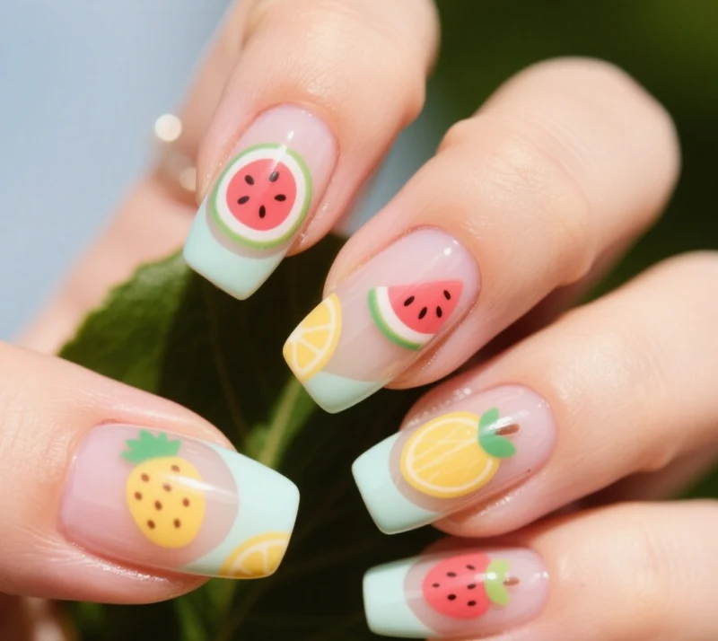 Blumenverlauf Nagelkunstset Karnz