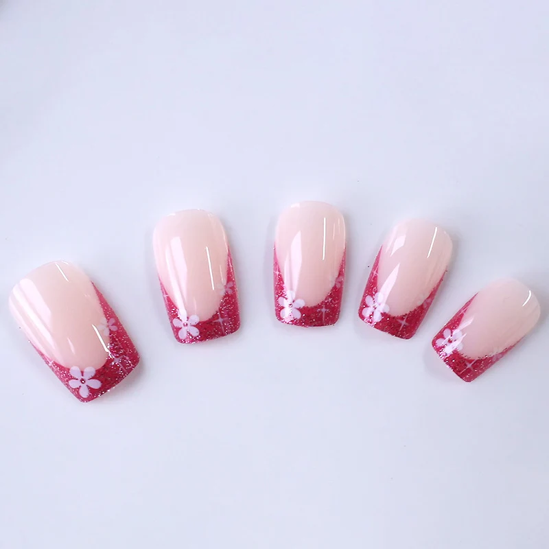Floral Gradient Nail Art Karnz
