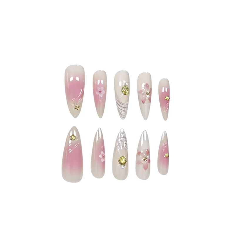 Florale Eleganz Nageldekoration Karnz