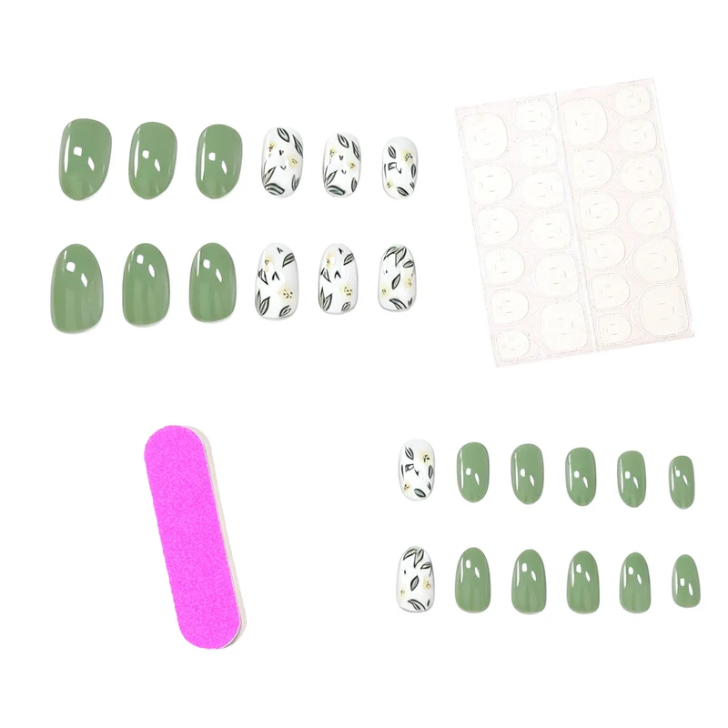 Florale Designs Nagelkunst Set Karnz