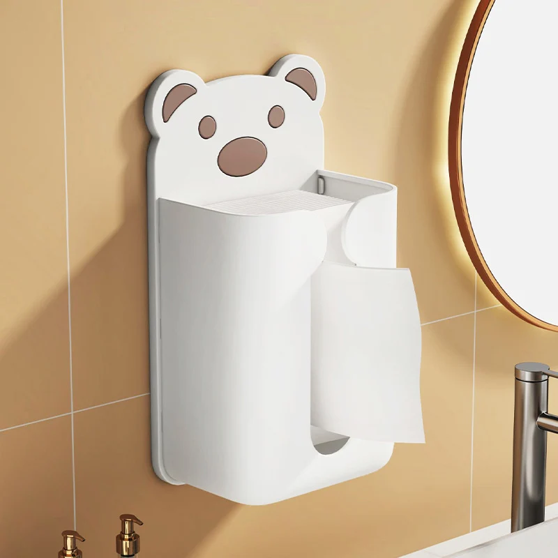 Wall-mounted paper towel holder, plastic