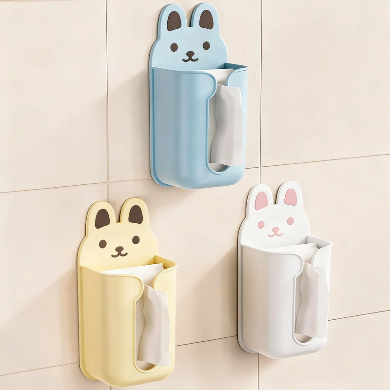 Wall-mounted paper towel holder, plastic