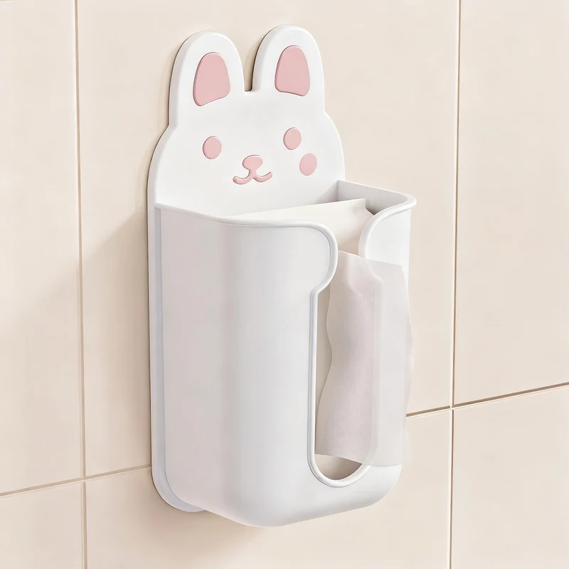 Wall-mounted paper towel holder, plastic
