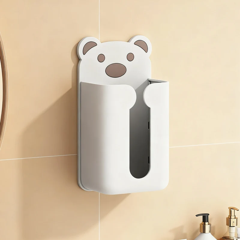 Wall-mounted paper towel holder, plastic
