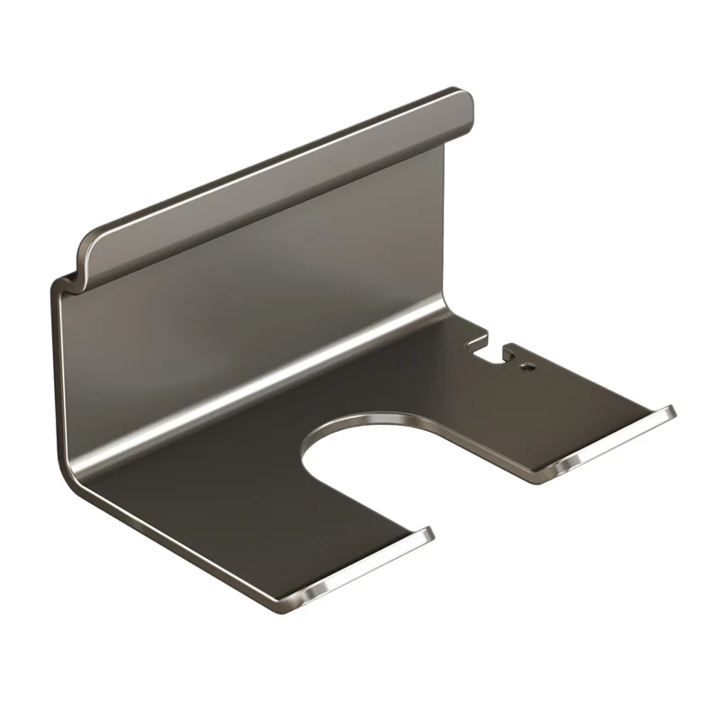 Wall mount for hair dryer, no drilling, stainless steel