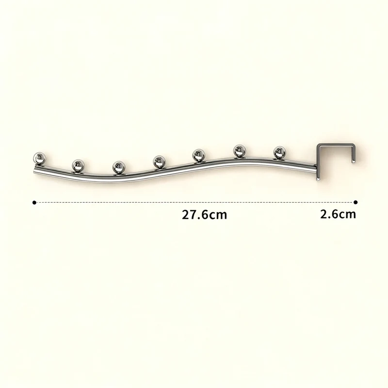 Wall hooks for clothing, stainless steel, multiple