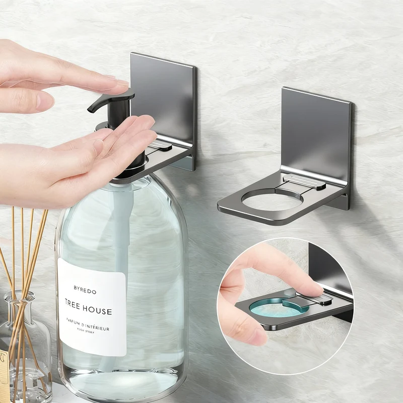 Adjustable bathroom shelf made of aluminum