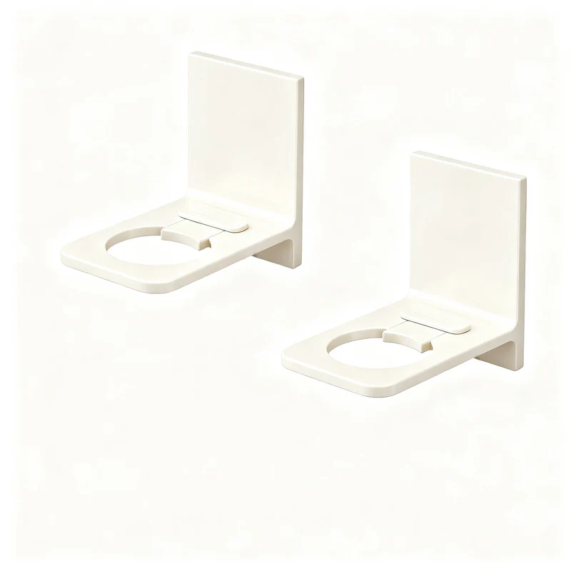 Adjustable bathroom shelf made of aluminum