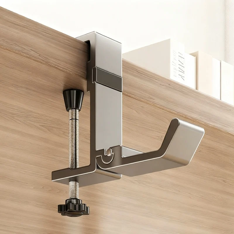 Adjustable table backpack hook made of aluminum