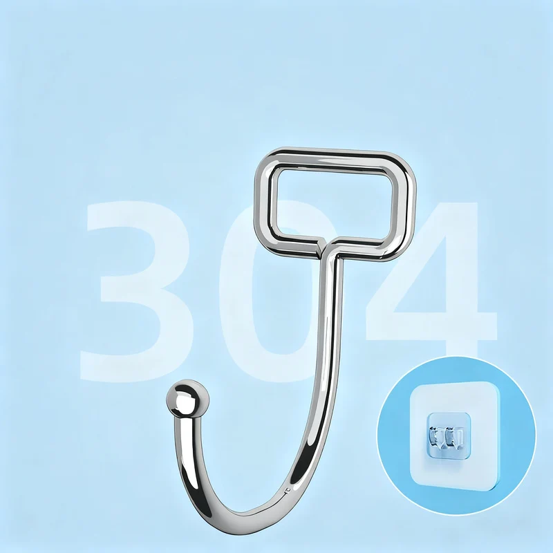 Transparent adhesive hooks made of PVC, load-bearing