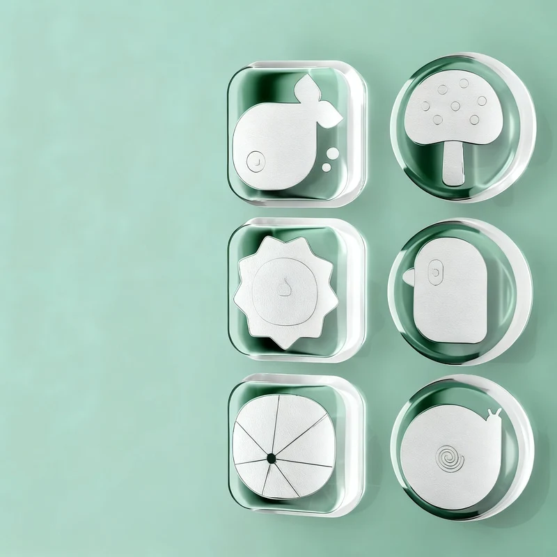 Silicone shock absorption buffer transparent
