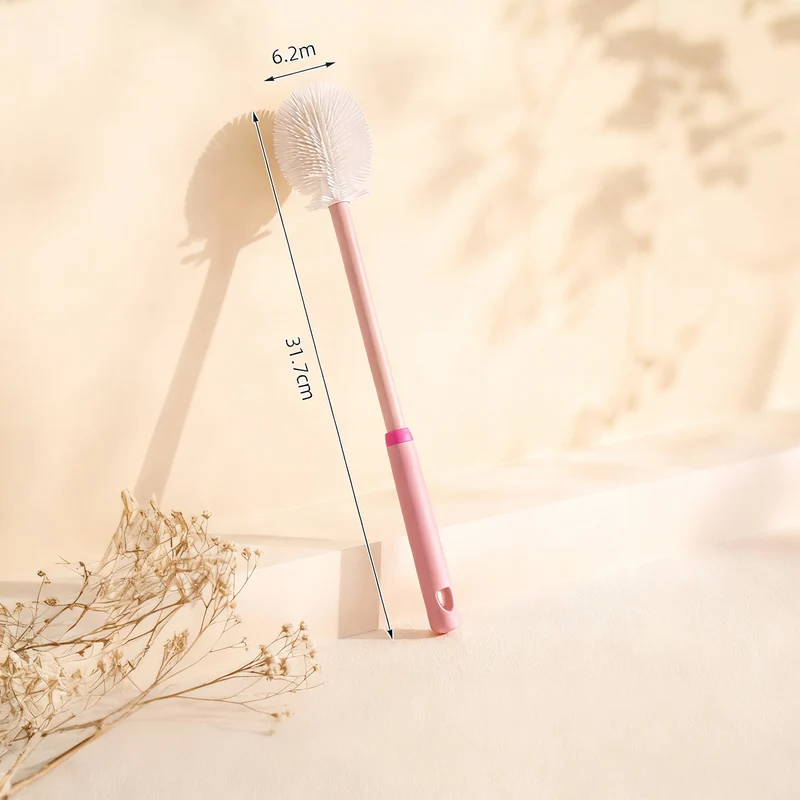 Silicone cleaning brush for baby bottles and teats