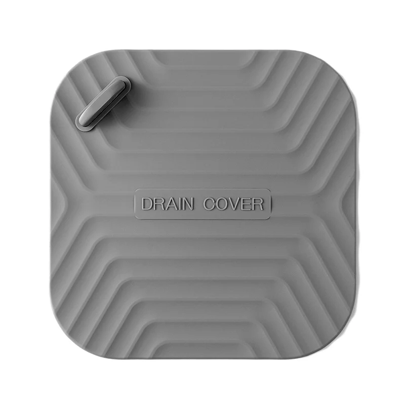 Silicone floor drain cover against odor backflow