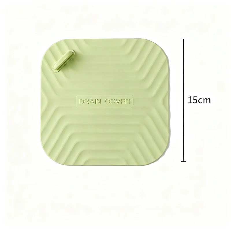 Silicone floor drain cover against odor backflow