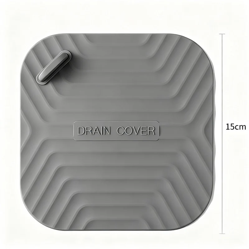 Silicone floor drain cover against odor backflow
