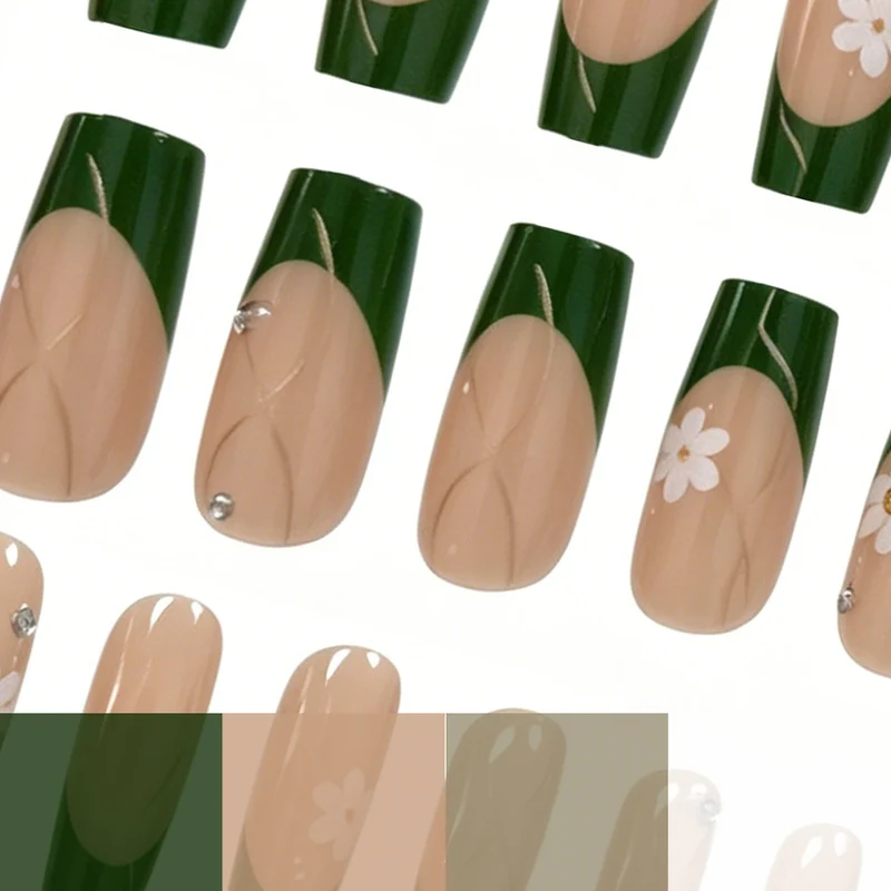 Florales Design Nagelkunst Karnz 1789915353