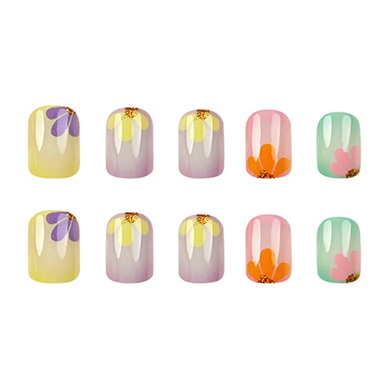 Floral Design Acryl Nagelset Karnz