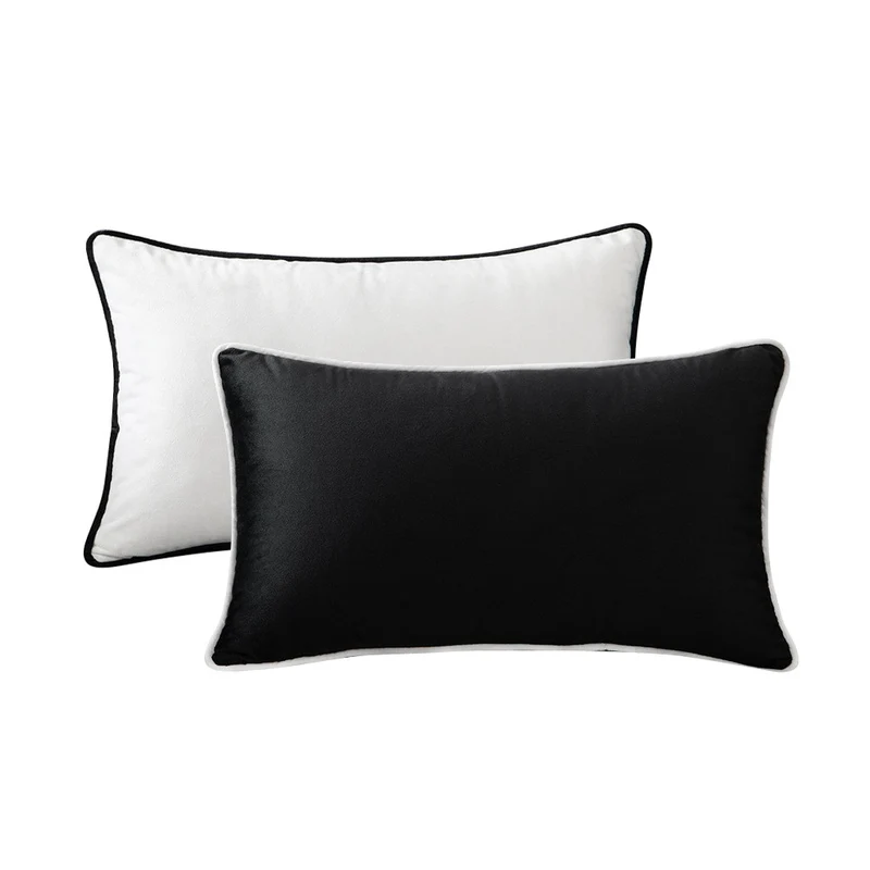 Luxury Velvet Throw Cushion with Contrast Piping