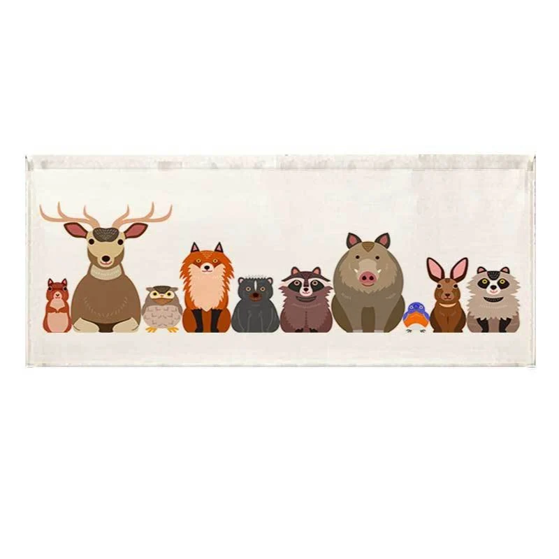 Illustrated Panda Family Canvas Wall Art for Nursery