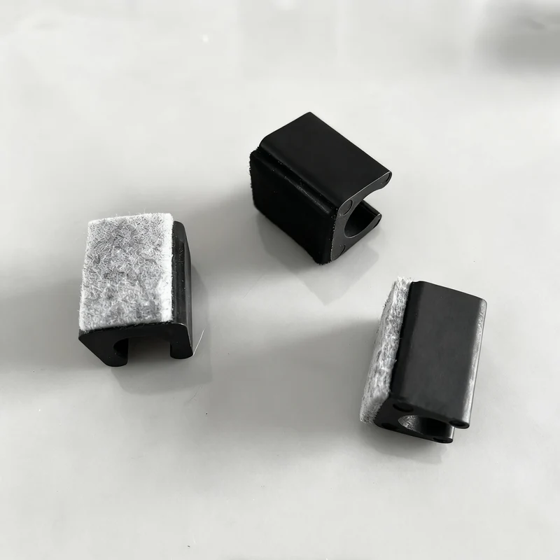 U-shaped furniture glides with felt pad