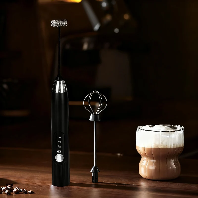 Electric milk frother, USB-C, multiple functions