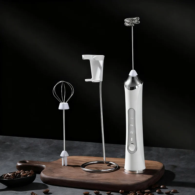 Electric milk frother, USB-C, multiple functions